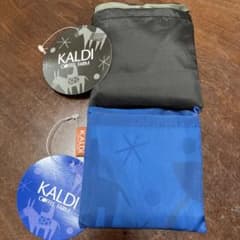 KALDI エコバッグ ブラック/ブルーのサムネイル