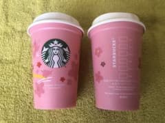 【限定】スターバックス　さくら　リユーザブルカップ　2つセットのサムネイル