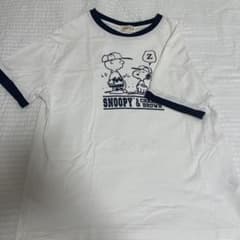 PEANUTS スヌーピー 半袖Tシャツ リンガーT ホワイトのサムネイル