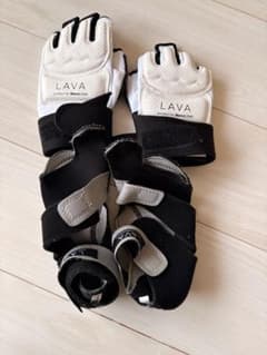 ボクシンググローブ シューズ LAVA バーネススタイル Sサイズ ホワイト