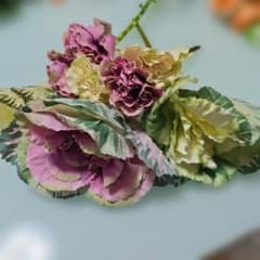 アーティフィシャルフラワー フラワーキャベツ 造花のサムネイル