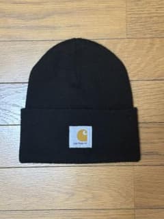 Carhartt ニット帽 ビーニー ブラックのサムネイル