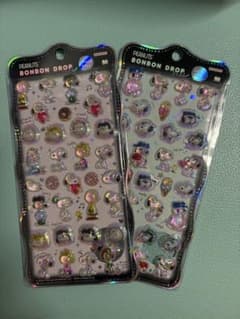 スヌーピー　ちゅるきら　ボンボンドロップシール 2種セットのサムネイル