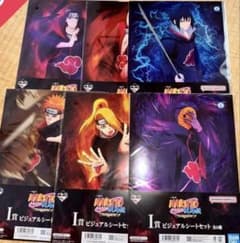 이치반 복권 NARUTO-나루토- I상 비주얼 시트 세트 전 6종 풀 콤프 ④