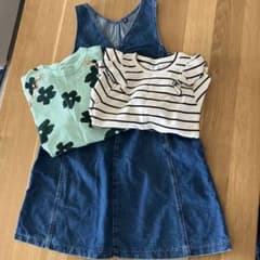 ZARA、MARKEY'Sトップス、UNIQLOデニムワンピース3点セットのサムネイル