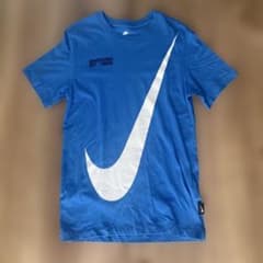 NIKE Tシャツ ブルー スウッシュロゴ Sサイズのサムネイル