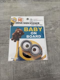ミニオン BABY ON BOARD ステッカーのサムネイル