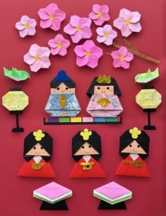 折り紙 壁面飾り 【3月】春 ひな祭り③ - メルカリ
