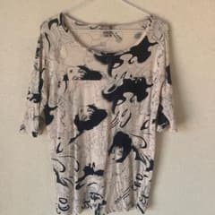 H&M アートプリント 半袖Tシャツ US6のサムネイル