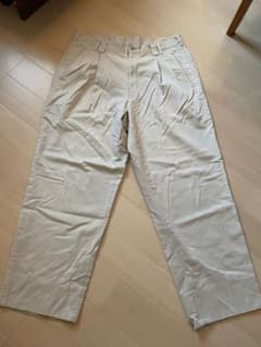 LANVIN CLASSIQUE ツータック スラックス ベージュ