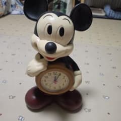 昭和レトロDisney Time ミッキーマウス 置時計 フィギュアのサムネイル