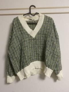 ZARA スプリングニット グリーンのサムネイル