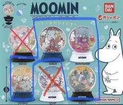 ムーミン　カプセルウォータードーム4個セットのサムネイル