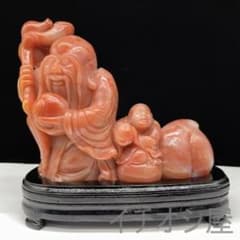 中国古美術 寿山石白芙蓉石 招財進宝人物彫刻置物 全身描花彩色 手彫細工 開運 中国古美術 寿山石白芙蓉石 招財進宝人物彫刻置物 全身描花