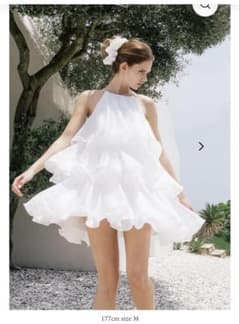 THE TOÉ Hesiod Frills Dress ホワイト - メルカリ