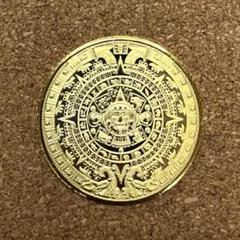 メキシコ】コイン マヤ記念コイン ピラミッド日時計 外国コイン