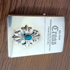 USED ジッポ レギュラー　貼り物　 チューニング zippoのサムネイル