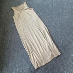 グレー ノースリーブ ロングワンピースのサムネイル