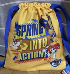 パウパトロール　パウっとおでかけ　ナップサック　イエロー