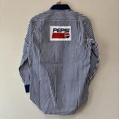 Thumbnail of 希少 ビンテージ ペプシコーラ 長袖 ワークシャツ 企業系 ストライプ 古着