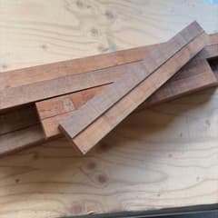 端材　カリン角板材　様々なサイズ①のサムネイル