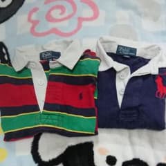 【お値下げ 】Polo by Ralph Lauren ラガーシャツ 90 2枚のサムネイル