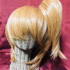 ウィッグ コスプレ オレンジゴールド バンス付きのサムネイル