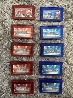 GBA ポケモン ポケットモンスター ルビー サファイア 10本セットのサムネイル