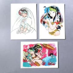 うる星やつら　高橋留美子　原画カードガム　3枚セットのサムネイル