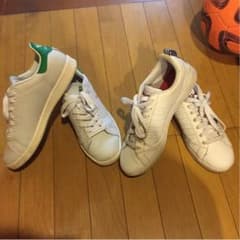 adidasスニーカー2足、スタンスミスadidasネオのサムネイル