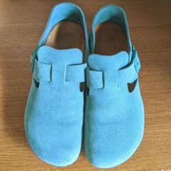 BIRKENSTOCK 落ちついた青緑色のシューズ ビルケン・シュトック BIRKENSTOCK 落ちついた青緑色のシューズ ビルケン・シュトック - メルカリ