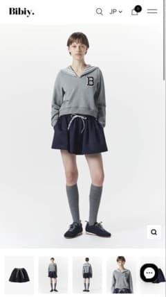Bibiy. NELLY MINI SKIRT ネイビーのサムネイル