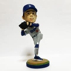 【球場配布品】野茂英雄 トルネード ボブルヘッド ドジャース 非売品 ＃003 球場配布品】野茂英雄 トルネード ボブルヘッド ドジャース 非売品