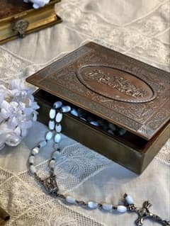 ◇フランスアンティーク｜ブロンズ真鍮エンジェル彫刻ジュエリー