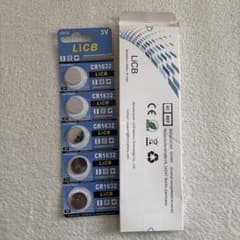 LicB CR1632 ボタン電池 5個入り 3Vのサムネイル