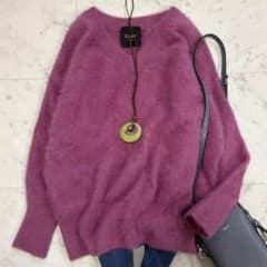極美品✨レサージュ フォックス カシミヤ Vネックニット 定価2,7万円