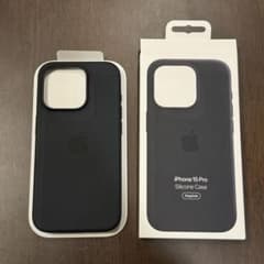 iPhone 15 Pro 純正ケース シリコン ブラックのサムネイル