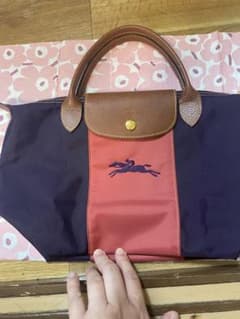 ロンシャンプリアージュカスタマイズカスタム ピンク ネイビー S 