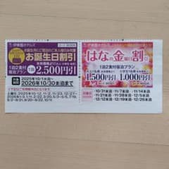伊東園ホテルズ お誕生日割引券のサムネイル