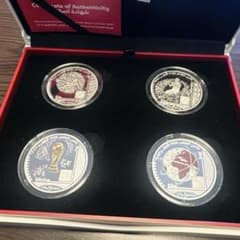 銀貨【純銀】FIFAワールドカップカタール2022記念コインのサムネイル