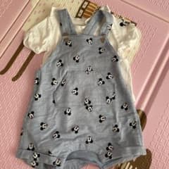 h&m ミッキー  ロンパース サロペットのサムネイル