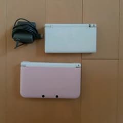 ニンテンドー3DS LL ピンク×ホワイトとニンテンドーDSLiteジャンク品のサムネイル