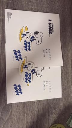 PEANUTS スヌーピー サウナイキタイ ステッカー 冊子2枚セットのサムネイル