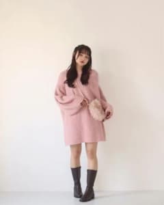 muguet raccoon knit mini op S sizeのサムネイル