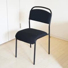 黒のスタッキングチェア2脚セット　IKEA／ポストモダン／ミッドセンチュリー 黒のスタッキングチェア2脚セット IKEA／ポストモダン／ミッド