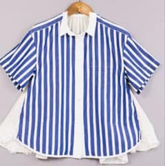 美品】サカイ ハトメレースブラウス 矢田亜希子着用 Lサイズ 白
