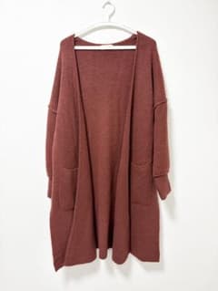 BEAMS HEART ビームスハート ロングニットカーディガン フリーサイズのサムネイル