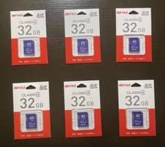 R*r様 【新品未開封】SDカード 32GB BUFFALO Class4 6枚のサムネイル