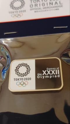 도쿄 올림픽 엠블럼 스퀘어 핀 배지 픽토그램 봉투 첨부 신품 무료 배송