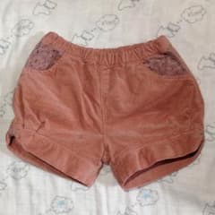 ハッカキッズ コーデュロイショートパンツ90のサムネイル